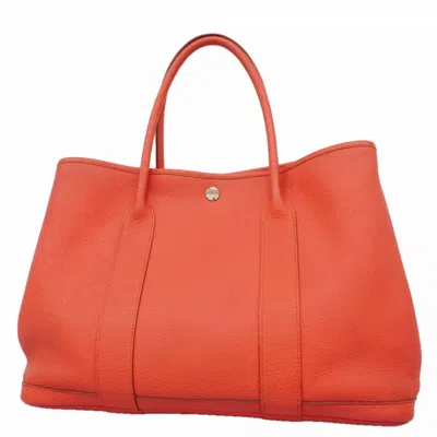 Pre-owned Hermes Bougainvillier Negonda Leather Tote Bag ()