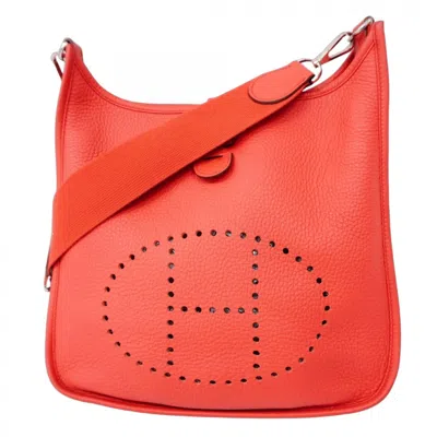 Pre-owned Hermes Bougainvillier Taurillon Clemence Leather Shoulder Bag () In Purple