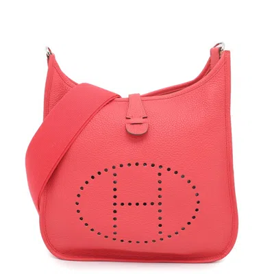 Pre-owned Hermes Bougainvillier Taurillon Clemence Leather Shoulder Bag () In Purple