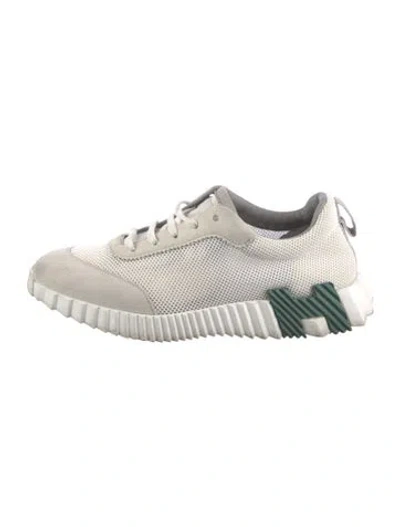 Pre-owned Hermes Bouncing Athletic Sneakers In Neutral