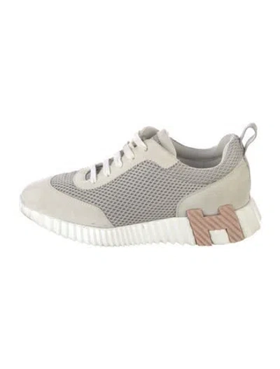 Pre-owned Hermes Bouncing Athletic Sneakers In Neutral