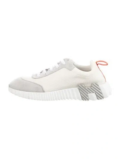 Pre-owned Hermes Bouncing Athletic Sneakers In Neutrals