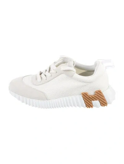 Pre-owned Hermes Bouncing Athletic Sneakers In Neutrals