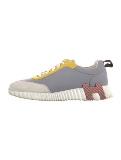 Pre-owned Hermes Bouncing Athletic Sneakers In Neutrals