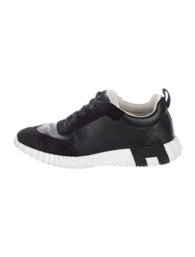 Pre-owned Hermes Bouncing Sneakers In Black