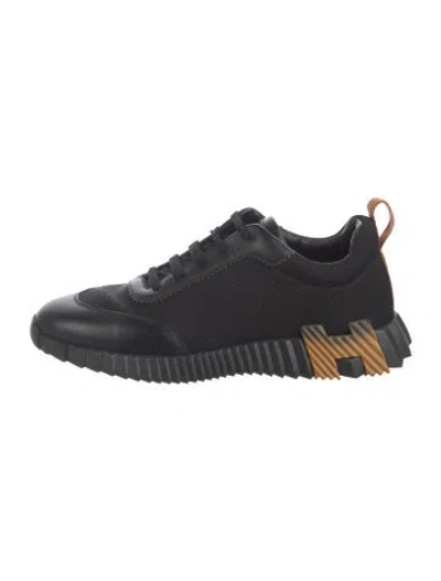 Pre-owned Hermes Bouncing Sneakers In Black