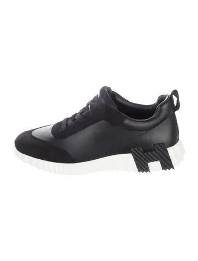 Pre-owned Hermes Bouncing Sneakers In Black
