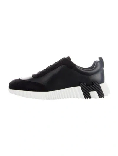 Pre-owned Hermes Bouncing Sneakers In Blue