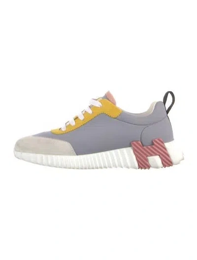 Pre-owned Hermes Bouncing Sneakers In Neutrals