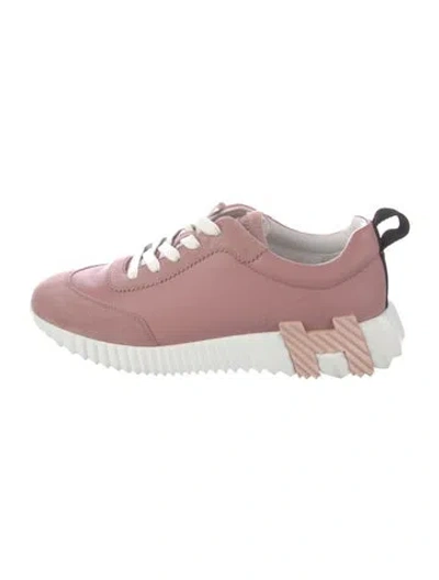 Pre-owned Hermes Bouncing Sneakers In Pink
