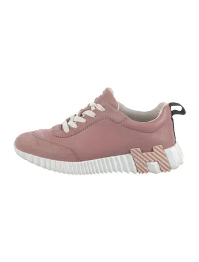 Pre-owned Hermes Bouncing Sneakers In Pink