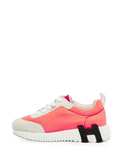 Pre-owned Hermes Bouncing Sneakers In Pink