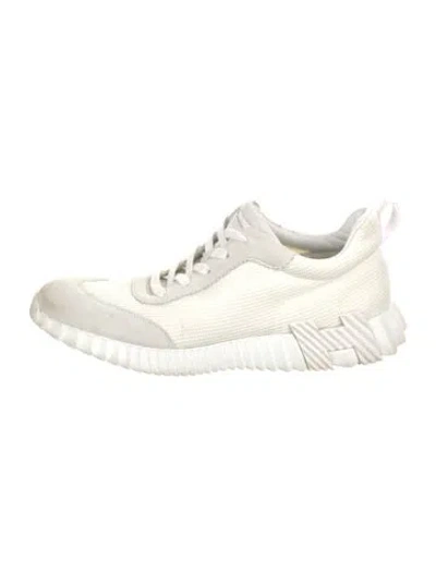 Pre-owned Hermes Bouncing Sneakers In White