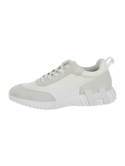 Pre-owned Hermes Bouncing Sneakers In White