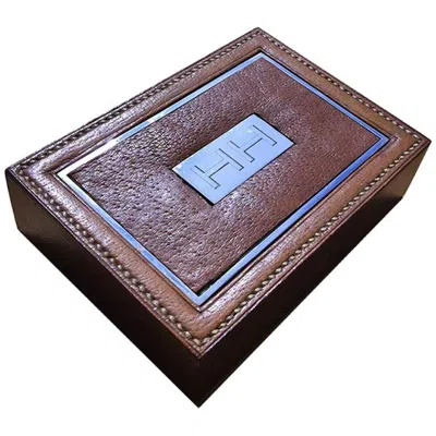 Pre-owned Hermes Hermès Box By Paul Dupré-lafon, France 1930-1940 In Gray