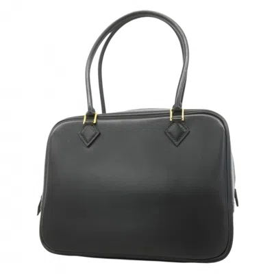 Pre-owned Hermes Box Calf Leather Handbag () In Black