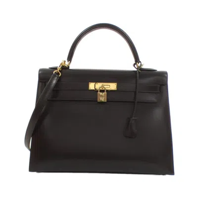 Pre-owned Hermes Box Calf Leather Handbag () In Multi