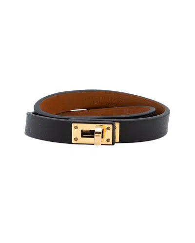 Pre-owned Hermes Hermès Box Calfskin Kelly Double Tour Bracelet (authentic Pre-loved)