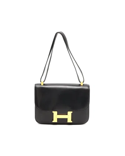 Hermes Hermès Box Constance 23 Shoulder Bag In Black