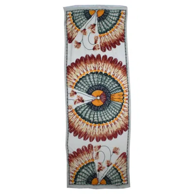 Pre-owned Hermes , Brazil Cashmere And Silk Scarf. The Item Is In Very Good Condition. In Gray