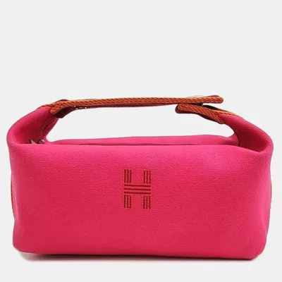 Pre-owned Hermes Breed A Brac Case Pm In Pink