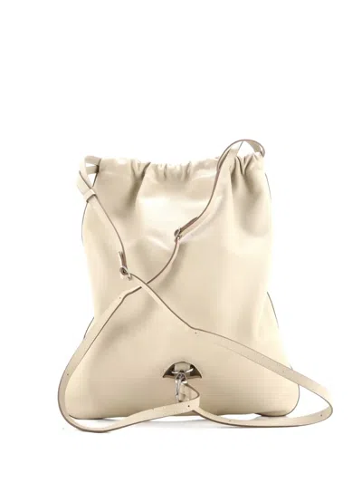 Pre-owned Hermes Bridado Evercolor Backpack In Neutral