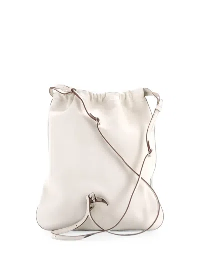 Pre-owned Hermes Bridado Evercolor Backpack In Neutral