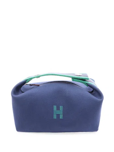 Pre-owned Hermes Bride-a-brac Pm Clutch Bag In Blue