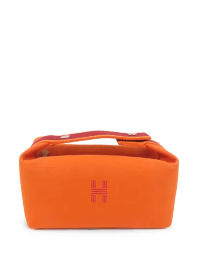 Pre-owned Hermes Bride-à-brac Tote Bag In Orange