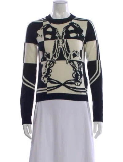 Pre-owned Hermes Brides De Gala Cashmere Sweater In Black