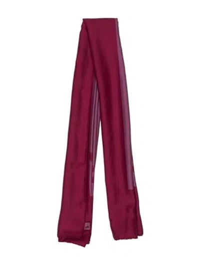 Pre-owned Hermes Brides De Gala Dip Dye Silk Shawl In Purple
