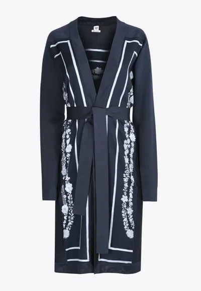 Pre-owned Hermes Brides De Gala En Fleurs Twillaine Cardigan