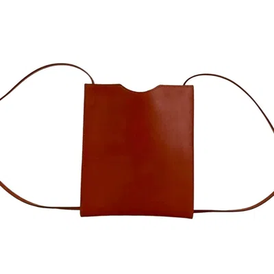 Pre-owned Hermes Brown Box Calf Leather Pochette Shoulder Bag ()