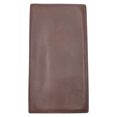 Pre-owned Hermes Brown Camel Leather Wallet (bi-fold) ()