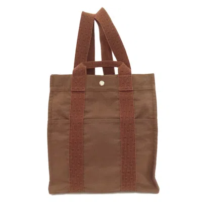 Pre-owned Hermes Brown Canvas Backpack ()