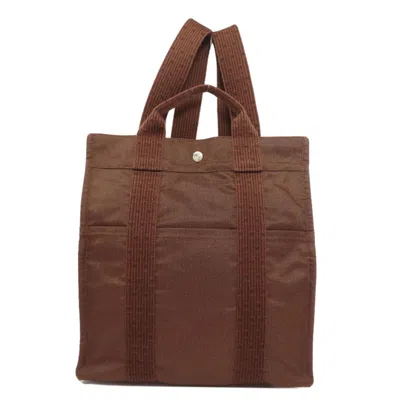 Pre-owned Hermes Brown Canvas Backpack ()