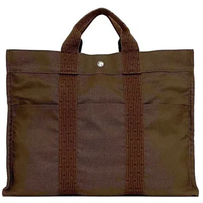 Pre-owned Hermes Brown Canvas Tote Bag ()