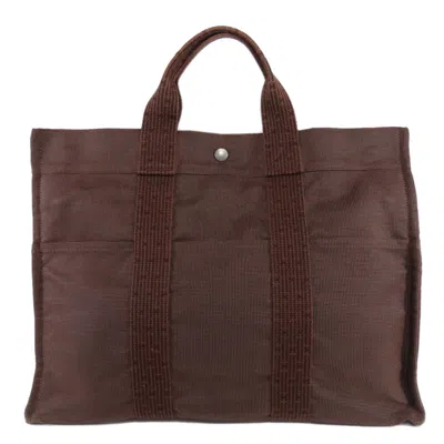 Pre-owned Hermes Brown Canvas Tote Bag ()