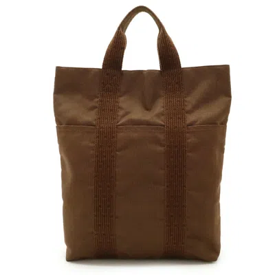Pre-owned Hermes Brown Canvas Tote Bag ()