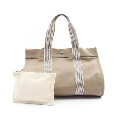 Pre-owned Hermes Brown Canvas Tote Bag ()