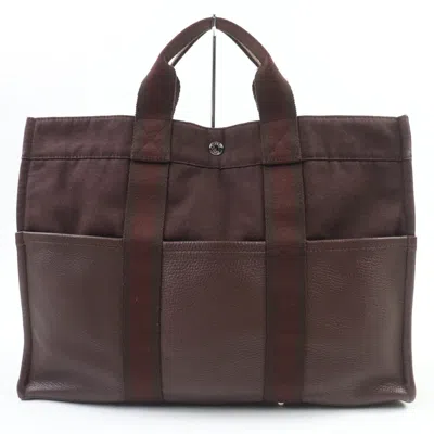 Pre-owned Hermes Brown Canvas Tote Bag ()