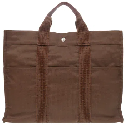 Pre-owned Hermes Brown Canvas Tote Bag ()