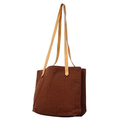 Pre-owned Hermes Brown Canvas Tote Bag ()