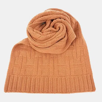 Pre-owned Hermes Brown Cashmere Scarf