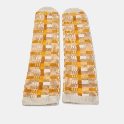 Pre-owned Hermes Brown Cashmere Sherwood Socks
