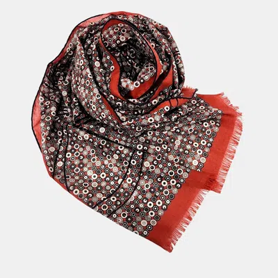 Pre-owned Hermes Brown Cashmere Silk Scarf