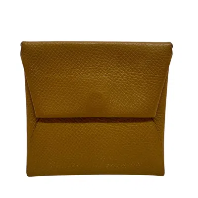 Pre-owned Hermes Brown Chevre Leather Coin Purse/coin Case ()
