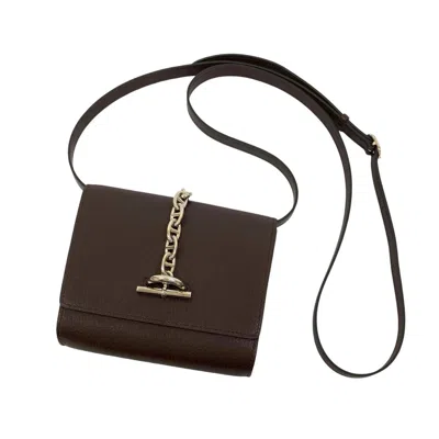 Pre-owned Hermes Brown Chevre Leather Shoulder Bag ()