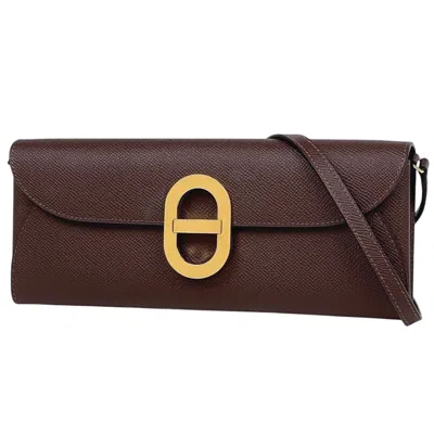 Pre-owned Hermes Brown Clutch Bag ()