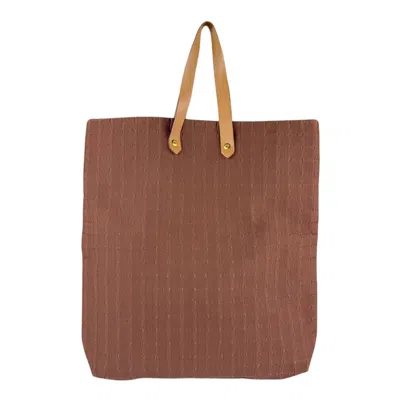 Pre-owned Hermes Brown Cotton Handbag Tote Bag ()